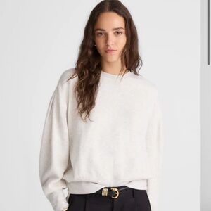Madewell Double-Faced Puff-Sleeve Sweatshirt